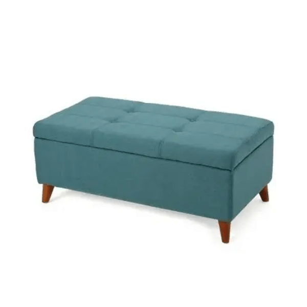 GDFSTUDIO Etoney Contemporary Fabric Storage Ottoman